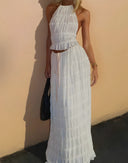 Noor-Ruffle Maxi Set