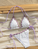 Elise-Floral Trim Bikini