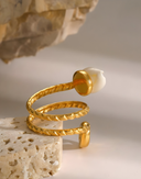 Léa-Golden Spiral Ring