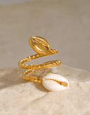 Léa-Golden Spiral Ring
