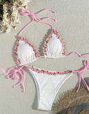 Elise-Floral Trim Bikini