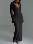 Talia-Crochet Maxi Dress