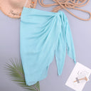 Lina-White Wrap Coverup