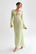 Talia-Crochet Maxi Dress