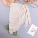 Lina-White Wrap Coverup