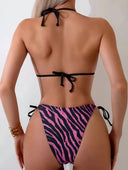 Kaia-Zebra Tie Bikini