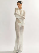 Alba-Open Knit Dress