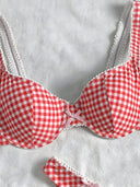 Clara-Gingham Bra Bikini
