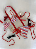Romy-Ruched Stripe Bikini