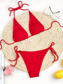 Zoya-Ruched Sky Bikini