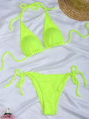 Zoya-Ruched Sky Bikini