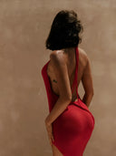 Lina-Slit Knit Dress