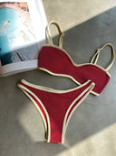 Ines-Contrast Bikini Set