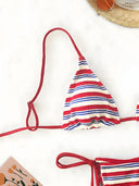 Romy-Ruched Stripe Bikini
