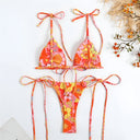 Lina-Floral Tie Bikini