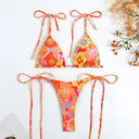 Lina-Floral Tie Bikini