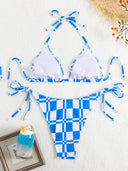 Ruby-Check Tie Bikini