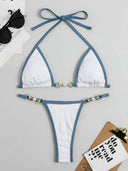 Mira-Pearl Trim Bikini