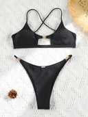 Ines-Cutout Bikini Set