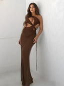 Zoya-Sheer Cutout Dress