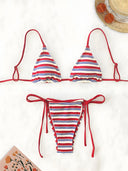 Romy-Ruched Stripe Bikini