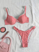 Clara-Gingham Bra Bikini