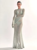 Alba-Open Knit Dress