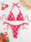 Ruby-Check Tie Bikini