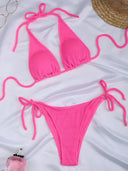 Zoya-Ruched Sky Bikini