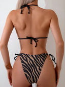 Kaia-Zebra Tie Bikini