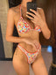 Vera-Floral Trim Bikini