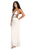 Noor-Star Trim Maxi Dress